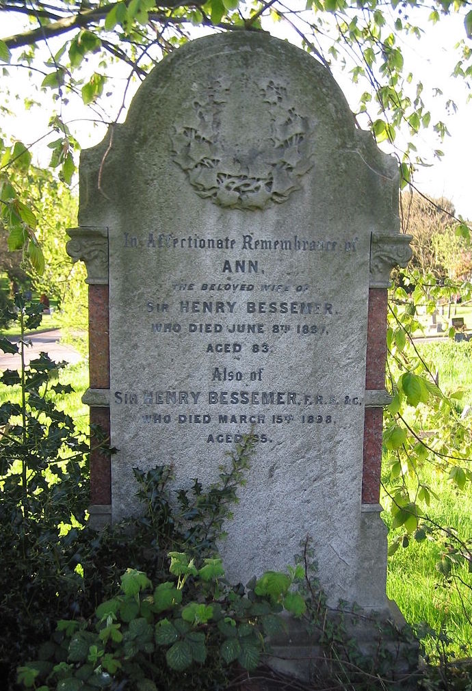 Grave of Sir Henry Bessemer West Norwood Cemetery Robert Mason via